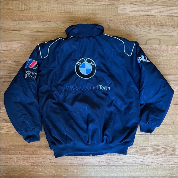 Formula 1 BMW Racing Jacket Men’s F1 Embroidered Retro Y2k Unisex - Picture 7 of 8